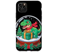 Noël Globe à Neige T-Rex Dinosaure X-Mas Tyrannosaurus Rex Coque pour iPhone 11 Pro Max