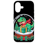 Noël Globe à Neige T-Rex Dinosaure X-Mas Tyrannosaurus Rex Coque pour iPhone 17