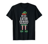 Noël Humour Petit Lutin Grandes Responsabilité Christmas Elf T-Shirt