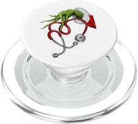 Noël Infirmière Main Verte Stéthoscope Humour PopSockets PopGrip pour MagSafe