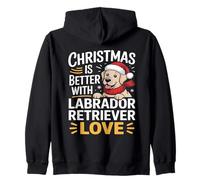 Noël Labrador Retriever Vacances Amour Festival du Père Noël Sweat à Capuche