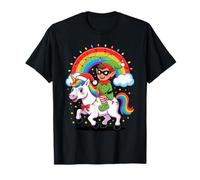 Noël Lutin Licorne Arc-en-Ciel Lutins T-Shirt