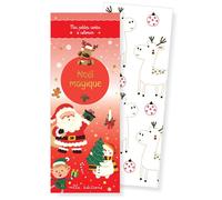 Noël magique - Mes petites cartes à colorier 35 illustrations à personnaliser - Collectif - Mila Boutan Eds - broché - Document jeunesse