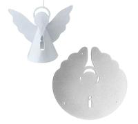 Noël Matrice de Découpe Scrapbooking en Métal Pochoirs de Découpe Forme D'Ange Cutting Dies Pochoir Outil Découpage pour Sapin de Noël, Guirlande de Noël, Fenêtre, Murale