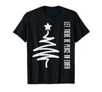 Noël Moderne Let There Be Peace on Earth Christmas T-Shirt
