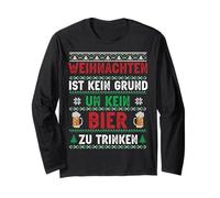 Noël n'est Pas Une Raison pour ne Pas Boire de bière drôle Manche Longue