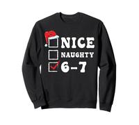 Noël Nice Naughty 67 Meme Funny Alpha Slang Brainrot Sweatshirt