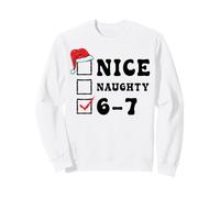 Noël Nice Naughty 67 Meme Funny Alpha Slang Brainrot Sweatshirt