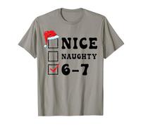 Noël Nice Naughty 67 Meme Funny Alpha Slang Brainrot T-Shirt
