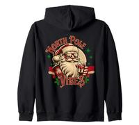 Noël - North Pole Vibes Retro Santa Sweat à Capuche