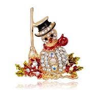 Noël Nouvel An Bonhomme De Neige Broche pour Banquet Party Décoration Femmes Bijoux De Mode Cadeaux Durable et Utile