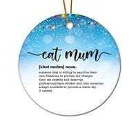 Noël Ornements Dictionnaire De Définitions Et De Significations De « Cat Mum » Arbre De Noël Hanging Porcelaine Artisanat pour Maison Fête Magasins