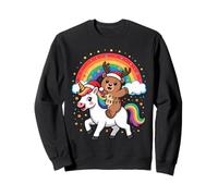Noël Ours Renne Licorne Arc-en-Ciel Sweatshirt