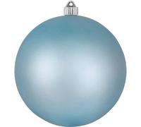 Noel par Krebs 8 """" (200 mm) Velvet Arctic Chill Bleu [1 piece] Extra Large Solid surdimension eroche Big Outdoor Plastic UV Ball Ornement decora