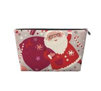 Noël Père Noël, Trousse de Toilette Trousse de Maquillage Sac à cosmétiques Trousse de Toilette de Voyage Portable
