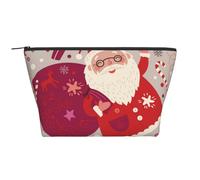 Noël Père Noël, Trousse de Toilette Trousse de Maquillage Sac à cosmétiques Trousse de Toilette de Voyage Portable