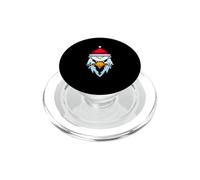 Noël pixelisé en Forme d'aigle - Funny Eagle Xmas PopSockets PopGrip pour MagSafe