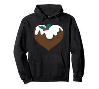 Noël Pudding Heart Sweat à Capuche
