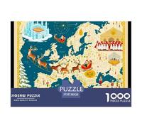 Noël Puzzle 1000 Pièces - Cadeau Parfait pour Les Amoureux De Puzzles, Carton Premium, Boîte Collector, 38x26cm/1000pcs