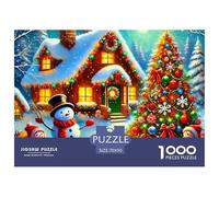 Noël Puzzle 1000 Pièces - Challenge Zen, Carte Géographique À Assembler, Poster Inclus, Cadeau ÉduChatif, 70x50cm/1000pcs