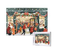 Noël Puzzle 1500 Pièces Adultes Puzzle Faire la fête Classique, Activite Manuelle Adulte, Puzzles de Jeu Stimulants, Puzzles Impossible, Enjoy Activités de défi Familial pour Ies Soirées de Jeu,p706t