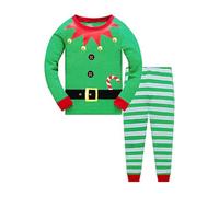 Noël Pyjama Garçons Enfant en Bas Âge pour Pyjama Garçon Enfants Elfes De Nuit De Vêtements De Nuit À Manches Longues Pjs Ensembles de Pyjama Taille 2-3 Ans 3T