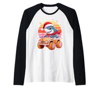 Noël Requin Pain D’Épices Camion Requins Manche Raglan