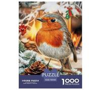 Noël Robin Bird 1000 Pièces Adultes De Puzzle Adultes De Puzzle Divertissement Créatif Jeu De Créatif Classiques pour Créatif 70x50cm/1000pcs