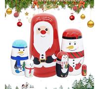 Noël,s s Noël - imbriquée en bois de faite à la main - s de s s russes pour adultes décor de vacances d'anniversaire de noël
