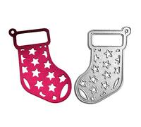 Noël Scrapbooking Dies, Matrices de Noël de Fabrication de Cartes, Matrices De Découpe De Noël, Bas de Noël, Gnome Père Noël, Cloches de Noël DIY Pochoir Gaufrage Scrapbooking Décor de Noël