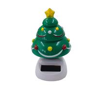 Noël Solaire Bobble secouer la tête Jouets de Danse, décoration de Tableau de Bord de Voiture Jouets de Danse durables pour véhicule père noël et Bonhomme de Neige Jouets Fournitures