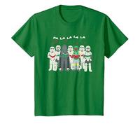Noël Star Wars FA La La La La T-Shirt, Enfant, Vert Kelly, 3 Ans