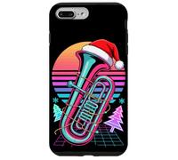 Noël Synthwave Tuba Tubiste Coque pour iPhone 7 Plus/8 Plus
