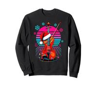 Noël Synthwave Violon Violoniste Vielle Sweatshirt