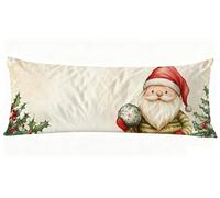 Noël Taie Oreiller 40x140 cm Abstrait Housse Traversin 140 x 40 cm Set de 1 Coussin Grossesse, Douce et Confortable avec Fermeture éclair Invisible Oreiller de Corps pour Canapé Coussin Long J0-128
