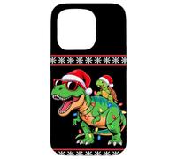 Noël Tortue de Mer T-Rex Dinosaure Tyrannosaure Rex Tortues Coque pour iPhone 15 Pro