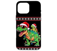 Noël Tortue de Mer T-Rex Dinosaure Tyrannosaure Rex Tortues Coque pour iPhone 16 Pro Max