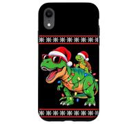 Noël Tortue de Mer T-Rex Dinosaure Tyrannosaure Rex Tortues Coque pour iPhone XR