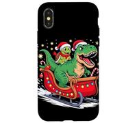 Noël Tortue De Mer Traîneau T-Rex Dinosaure Tortues Coque pour iPhone X/XS