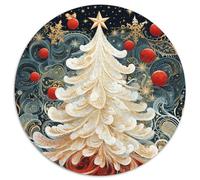 Noël Tree New Year's Gift Puzzle Amusant Jeu De Société Adulte Activités Familiales Stimulantes 1000 Pièces Plantee Casse-tête Qualité Premium pour Adultes 1000pcs (67.5x67.5cm)