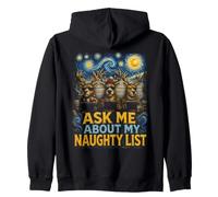 Noël : Van Gogh, interrogez-Moi sur Naughty List Christmas Sweat à Capuche
