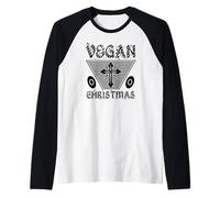 Noël végétalien - Funny Vegan Manche Raglan