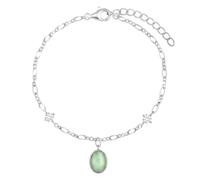 Noelani - Bracelet pour Femme en Argent 925 - avec Zircone et Œil-de-Chat - NOE-B0016