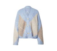 Noella Cardigan 'Laiana' beige chiné / bleu clair / blanc, Taille S-M