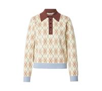 Noella Pull-over 'Makaila ' bleu clair / brun foncé / jaune clair, Taille S