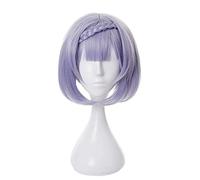 Noelle Cosplay Wig Game Genshin Impact Noelle Cosplay avec tresse, cheveux synthétiques courts résistants à la chaleur