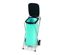 Nölle Nölle Abfallsammler 1x120 l chariot avec couvercle noir Quantité:1