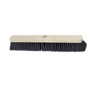 Nölle 236600 Balai de salle en Crin/Cheveux synthétiques, Beige/noir, 60 cm