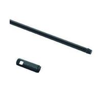 Manche à balai NÖLLE Manche à métal noir Longueur 120 cm, diam. 21 mm Métal avec filetage, plastikummantelt