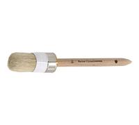 Nölle Profi Brush Pinceau circulaire pour peintre en bâtiment en pure soie de Chine claire Gr. 10Pure soie de Chine claire / Gr. 10 / Longueur des poils 87 mm / Prébande de fil double | 1 pièce